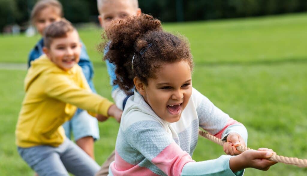 campamento niños pequeños en Inglaterra